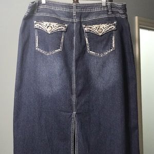 Cato long jean skirt sz 18w
